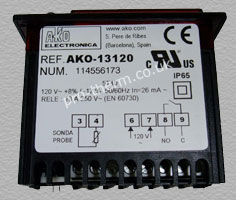 AKO-13112, AKO-13120 and AKO-13123 small size digital thermostat