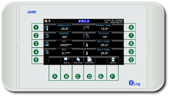 Pola Xlog - Data logger 8 channel